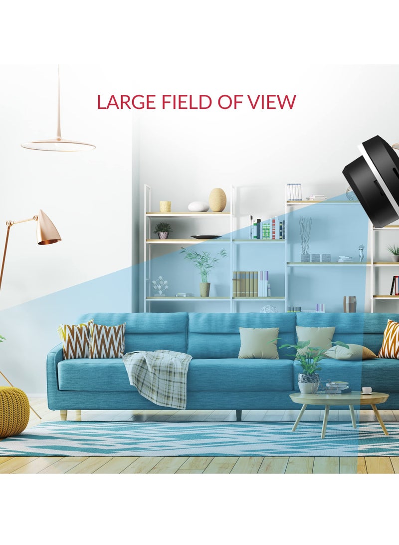 2K Indoor Security Camera, 2.4GHz WiFi, Smart Detection for People, Vehicles, and Pets, Mobile App for Baby and Dog Monitoring, Works with Alexa and Google Assistant. - Image 2