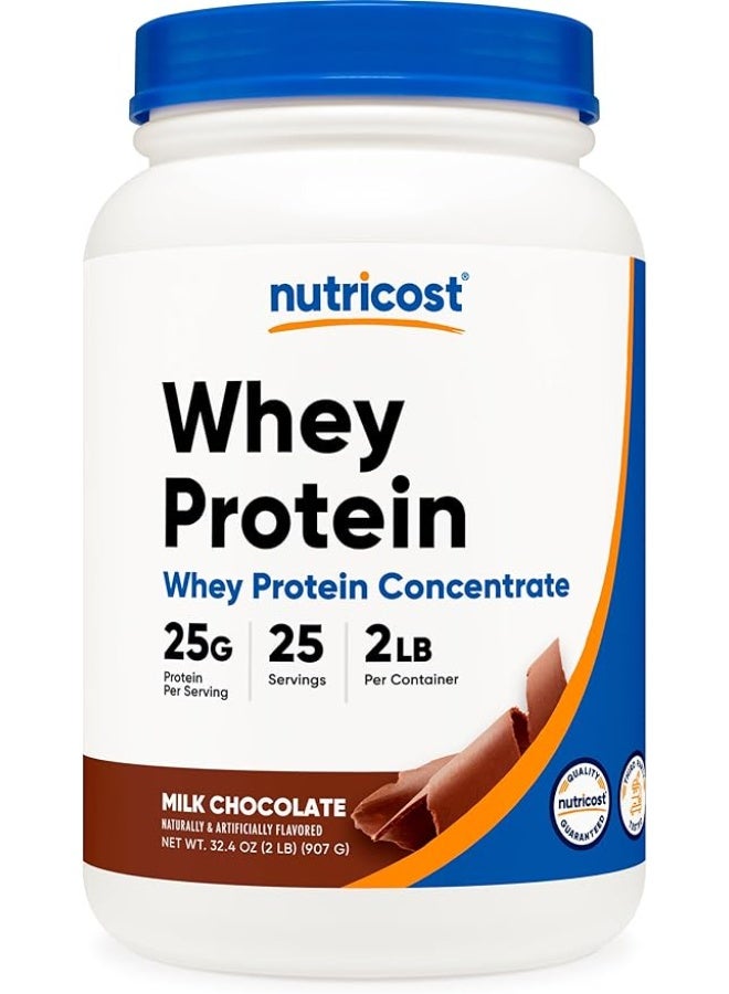 Nutricost, Whey Protein Concentrate, Milk Chocolate, 2 lb (907 g) - Image 1