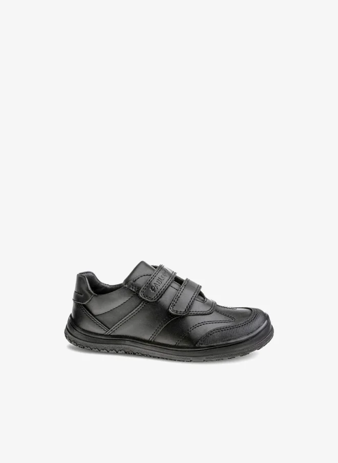 Pablosky Boys' Panelled School Shoes with Hook and Loop Closure - 732015-J