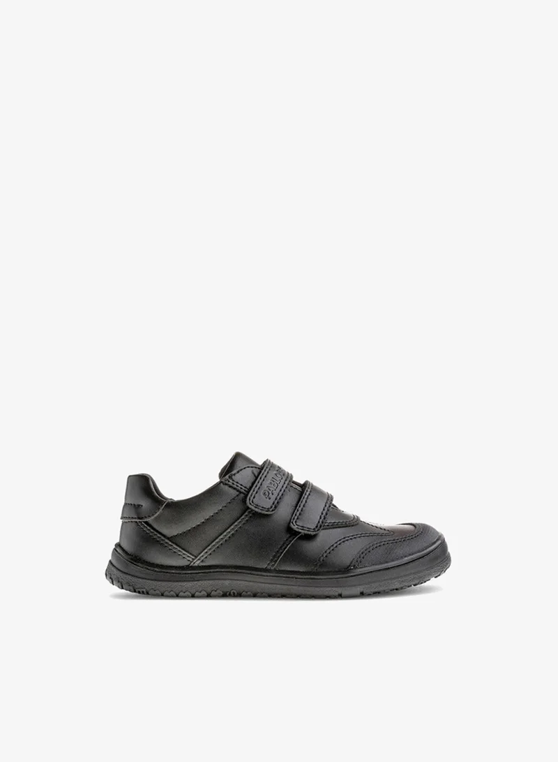 Pablosky Boys' Panelled School Shoes with Hook and Loop Closure - 732015-J