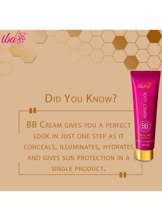 Iba Perfect Look Bb Cream With 24 Karat Gold 30G Medium Shade L Even Coverage L Fades Dark Spots & Blemishes L Halal Certified & Vegan Makeup  - Image 4