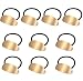 Furnido 10 Pcs Metal Hair Accessories - Gold Alloy Hair Ties, Ponytail Holders, Cuff Wraps for Women & Girls - Image 2