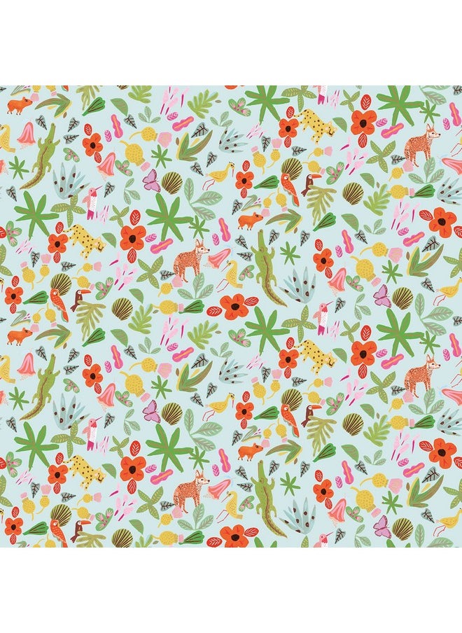 RoomMates Holalola Selva Blue Peel And Stick Wallpaper Rmk12158Rl  - Image 2