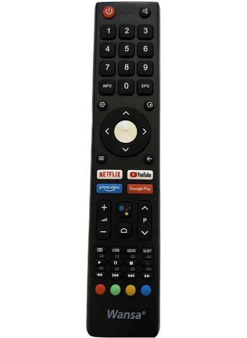 Wansa Smart Tv Remote Control Black
