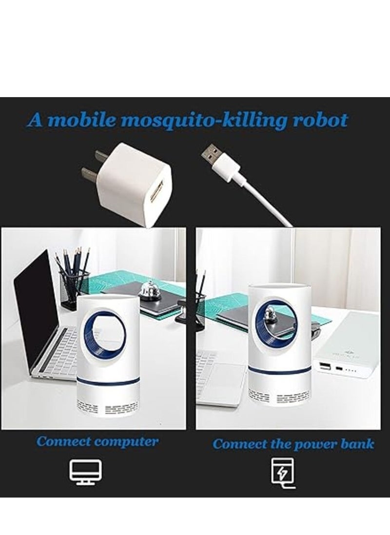 Generic - USB Mosquito Killer Lamp, Indoor Mosquito Killer Trap and Electric UV Mosquito Killer Lamp, 360° Non-Radiation Insect Killer for Bedroom Kitchen Office Home Kitchen - Image 1