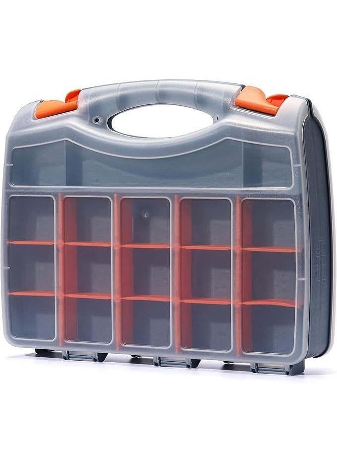 TORIOX - Toriox Professional Tool Storage Box Multi Compartments HandAway Tools Box to Keep Your Organized Tools Hardware Screws Bolts Nails Beads More Storage Box Double Side Tool Organizer - Image 1