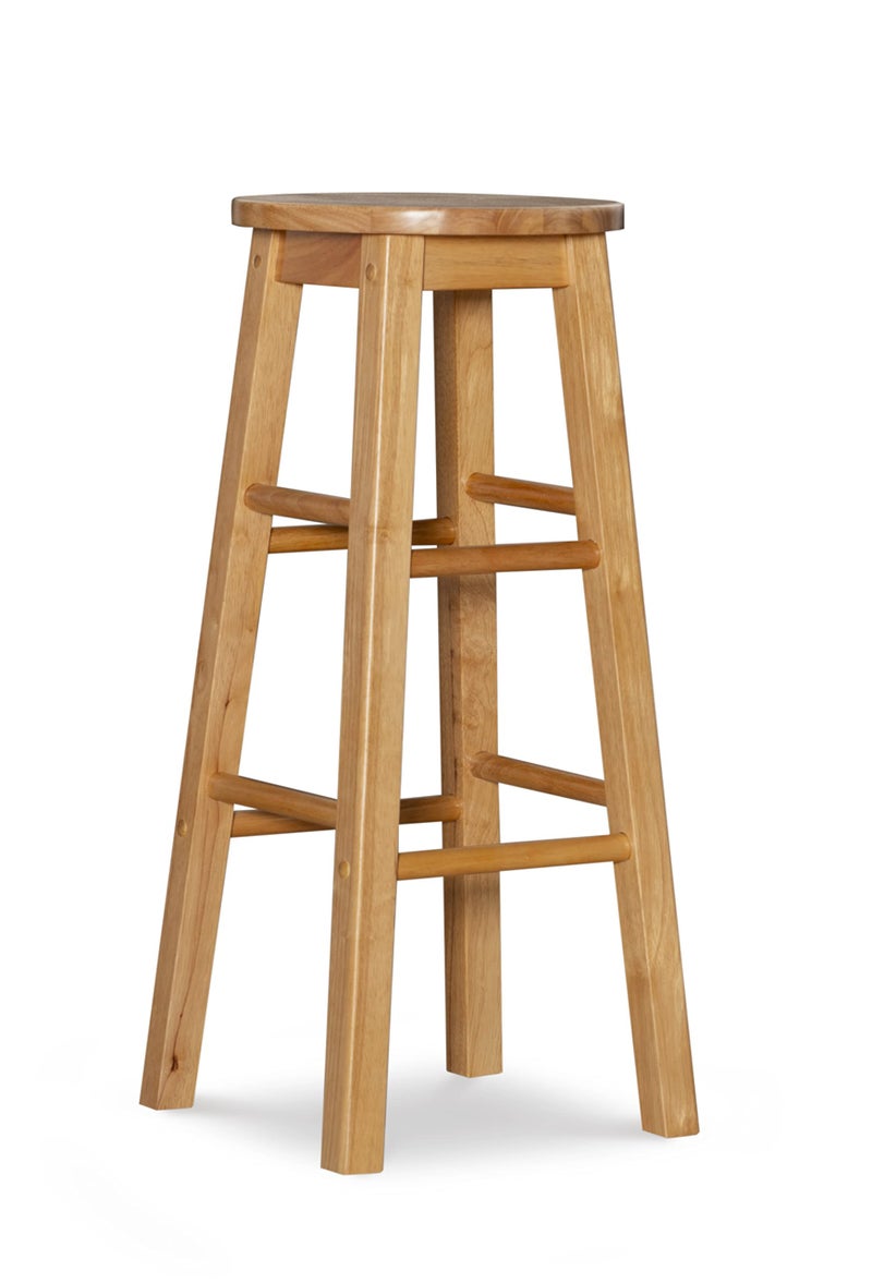 Linon 29-Inch Barstool With Round Seat - Image 1