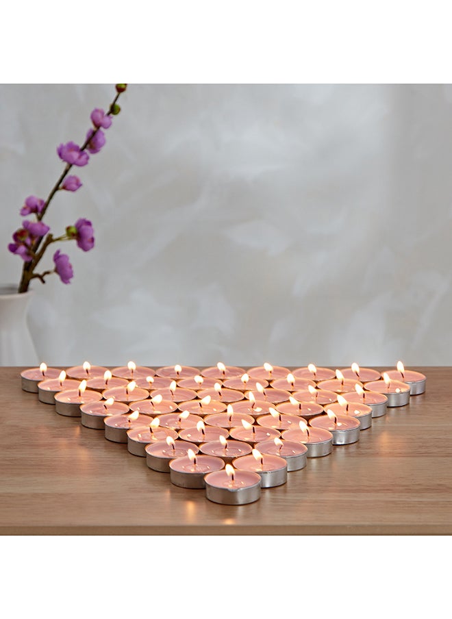 Home Box Qara 50-Piece Lavender Chamomile Tealight Candle Set 19 x 2.5 x 19 cm  - Image 2