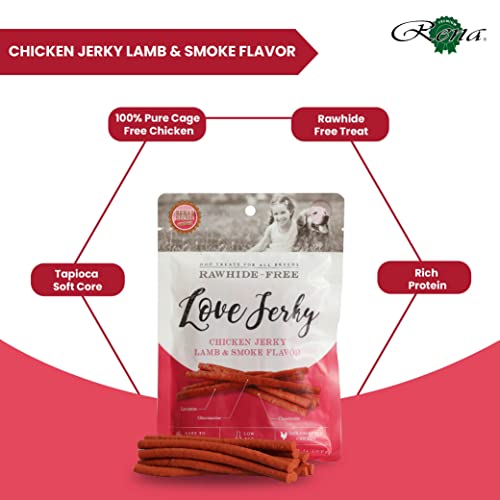 Rena’s Love Jerky Lamb & Smoke Flavour Dog Treats | High Protein, Soft & Tasty Training Snacks | Promotes Strong Muscles & Healthy Coat | Suitable for All Dog Breeds - 120g Each (Pack of 2) - Image 3
