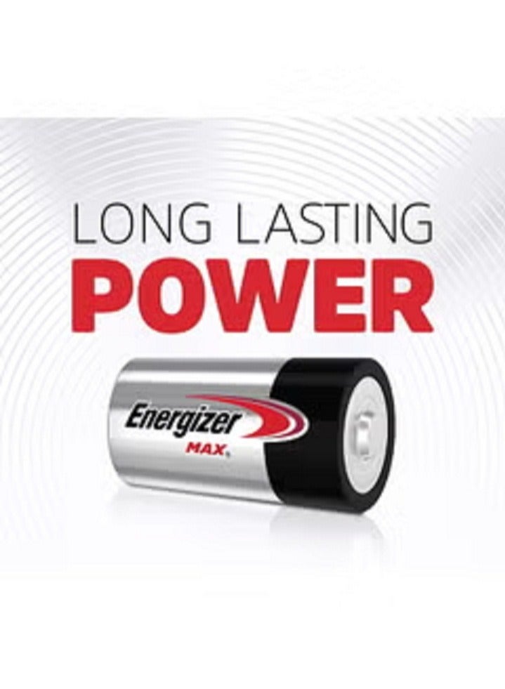 Energizer بطاريات إنرجايزر ماكس القلوية C2 - عبوة من قطعتين - Image 2