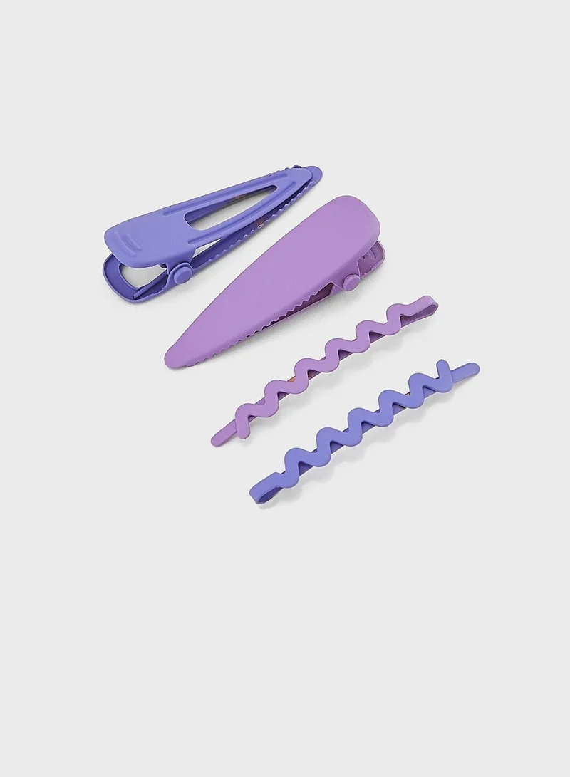 Ginger 4 Pack Bright Hair Clips