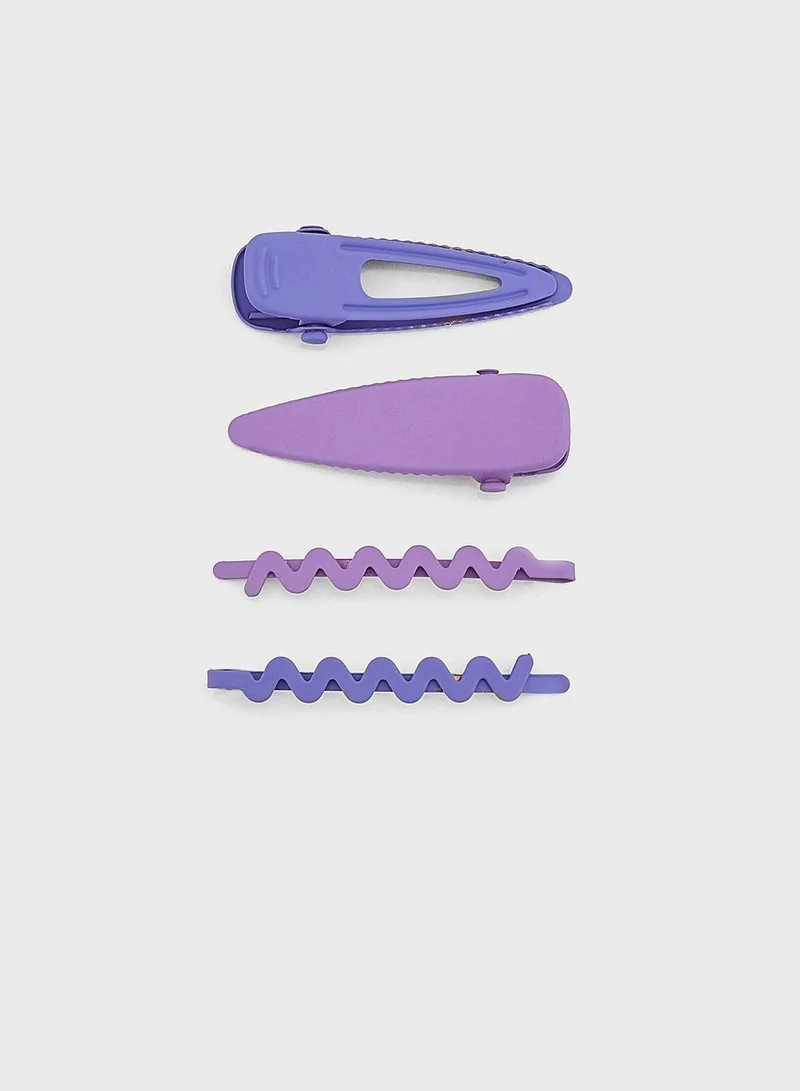 Ginger 4 Pack Bright Hair Clips