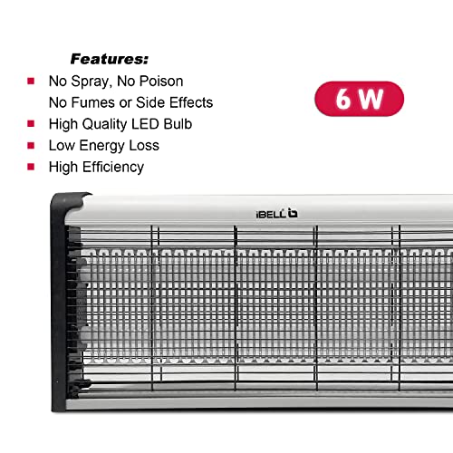 iBELL M23IK Insect Killer Machine Pack of 2 | 6 W LED Fly & Mosquito Trap for Home, Office & Restaurant | Aluminium Body, Chemical-Free Electric Insect Catcher (Silver) - Image 2