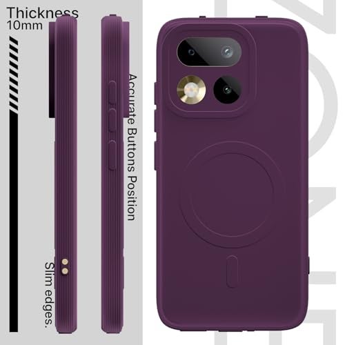 Pikkme Back Cover for Realme 16 Pro 5G Soft Matte Silicone Mag-Safe Design (Mag-Safe Not Support) Camera Protection | Slim Fit Bumper Cover (Purple) - Image 3