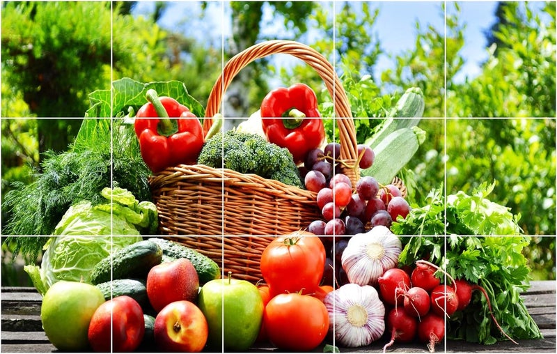 Asmi Collections Fresh Vegetables Wall Stickers - Image 2