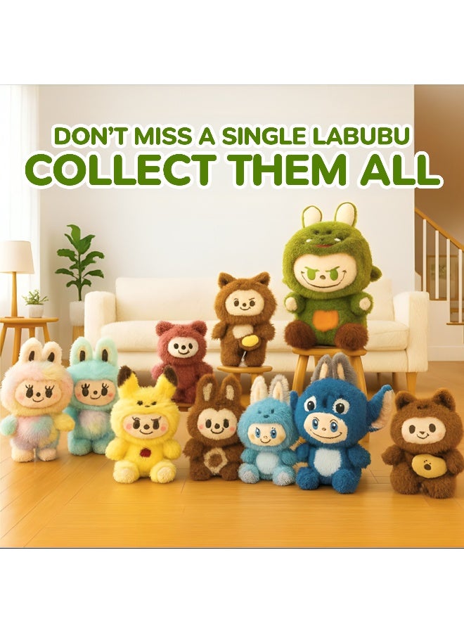 Galaxy Toys Bubblesnug 23Cm Plush Fabric Doll Soft Mini Stuffed Toy With Big Ears And Cute Embroidered Face Vintage Bear Labubu Inspired Little Monster Style Kawaii Collectible Assorted 1Pc  - Image 2