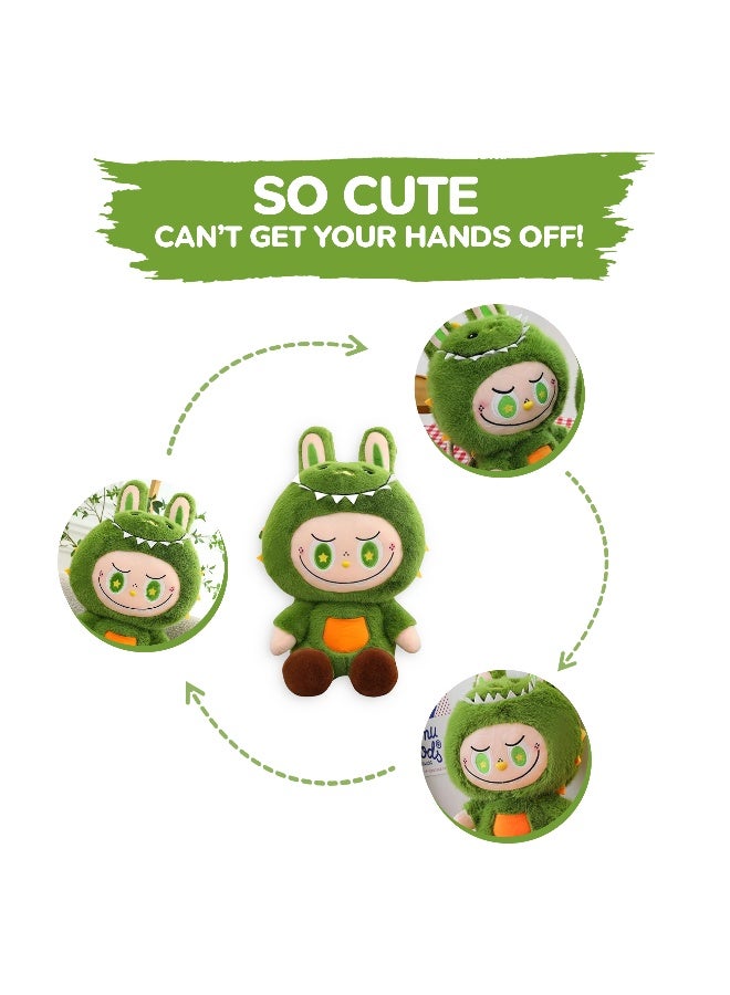 Galaxy Toys Bubblesnug 23Cm Plush Fabric Doll Soft Mini Stuffed Toy With Big Ears And Cute Embroidered Face Vintage Bear Labubu Inspired Little Monster Style Kawaii Collectible Assorted 1Pc  - Image 4