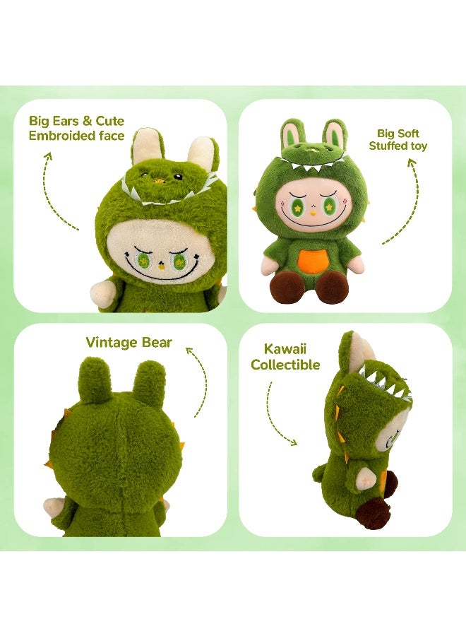Galaxy Toys Bubblesnug 23Cm Plush Fabric Doll Soft Mini Stuffed Toy With Big Ears And Cute Embroidered Face Vintage Bear Labubu Inspired Little Monster Style Kawaii Collectible Assorted 1Pc  - Image 3