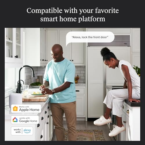 Level Lock+ WiFi Deadbolt Smart Lock - World's Smallest Smart Lock Plus Apple Home Key - Lock/Unlock Anywhere - Level App for iOS & Android - Works with Apple Home, Alexa, GoogleHome (Satin Nickel) - Image 4