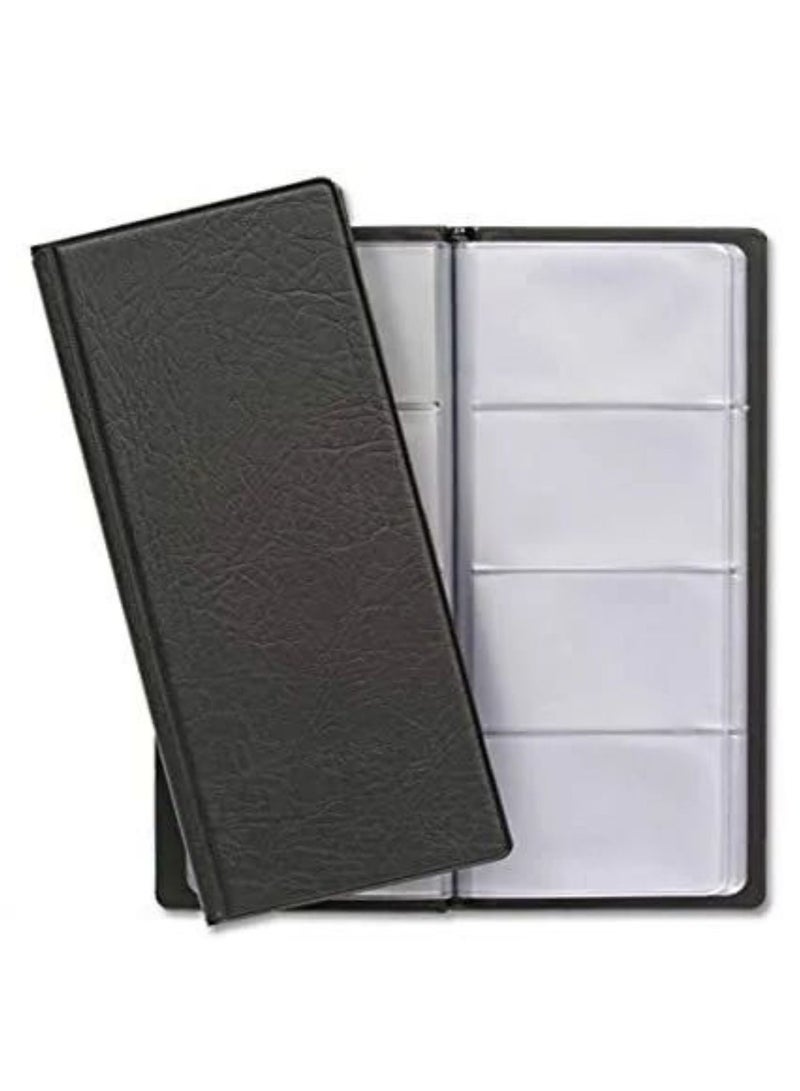 موديست حامل بطاقة العمل، حامل بطاقة الاسم، بطاقة الائتمان، حافظة الكتب، منظم جواز السفر، 240 فتحة (أسود) - Image 2