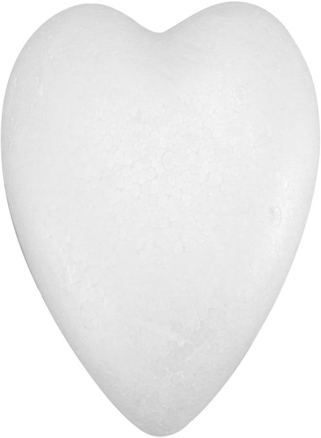 Crafare 9Inch Craft Foam Hearts Shaped Polystyrene Foam Heart for Arts Craft DIY Ornaments Wedding Decorations White - Image 1