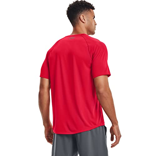 Under Armour Men's Tech 2.0 Short-Sleeve T-Shirt , Red (600)/Graphite, XX-Large - Image 2