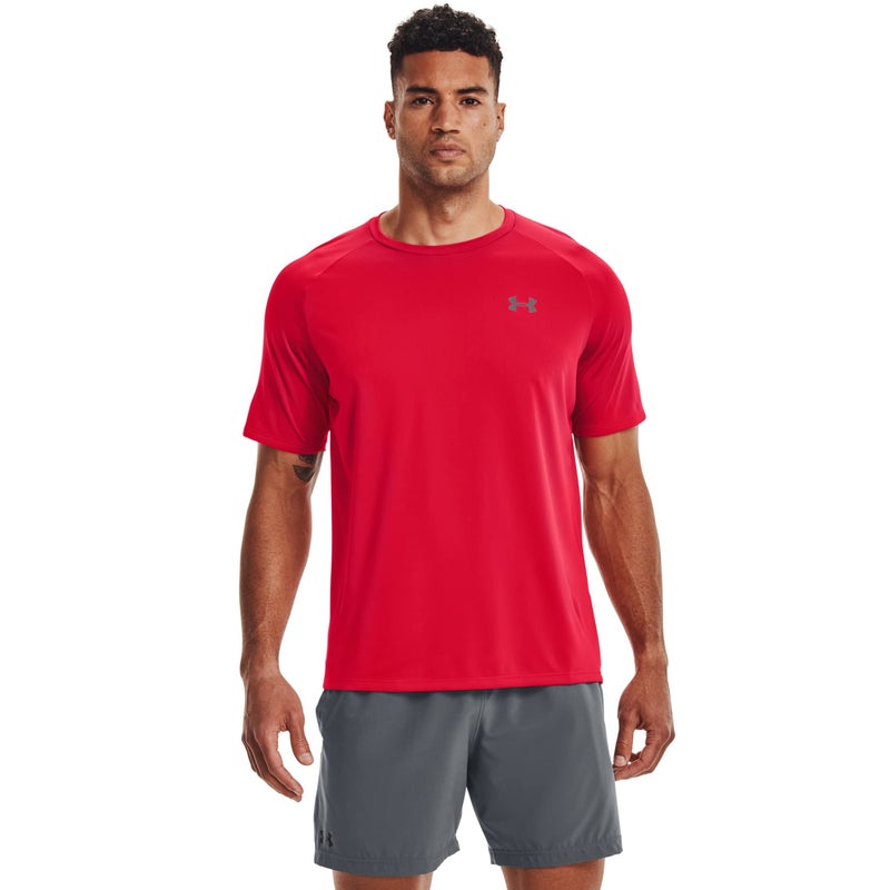 Under Armour Men's Tech 2.0 Short-Sleeve T-Shirt , Red (600)/Graphite, XX-Large - Image 5