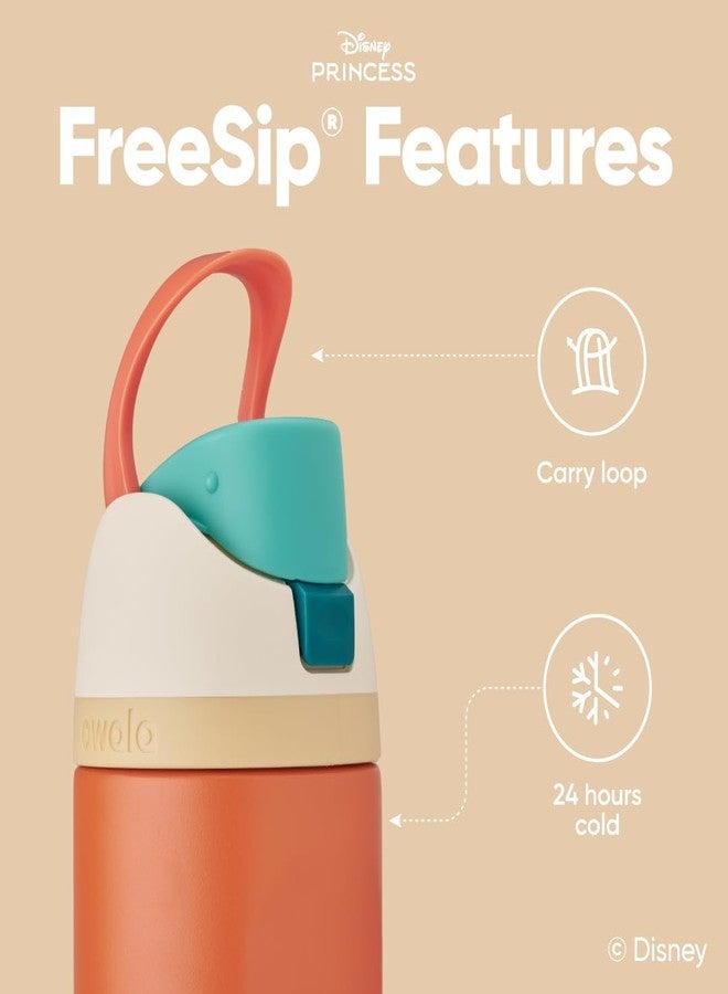 Owala Disney Princess FreeSip Insulated Stainless Steel Water Bottle with Straw for Sports and Travel, BPA-Free Sports Water Bottle, 24 oz, Moana - Image 3