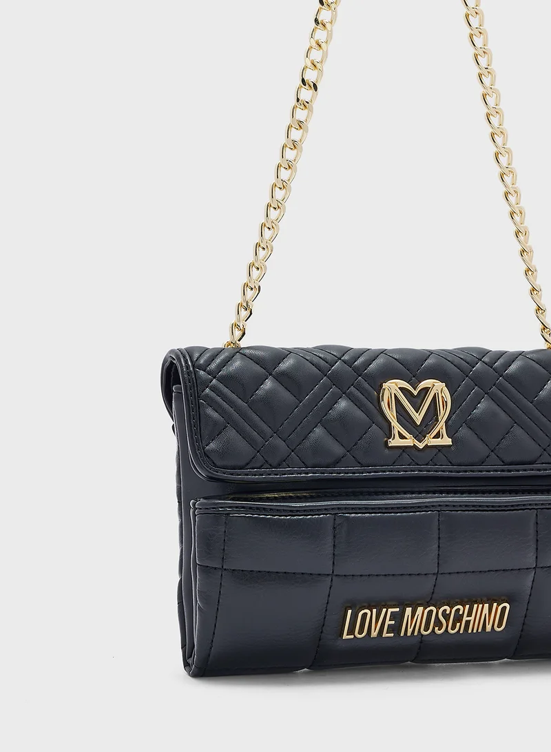 Love Moschino BLACK PU-BLACK PU BLACK PU-BLACK PU