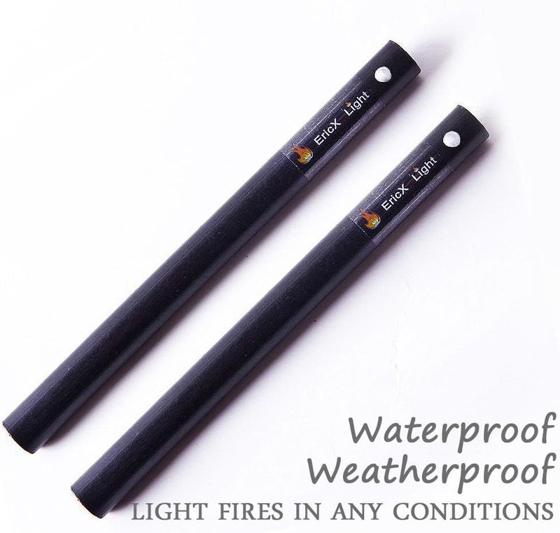 EricX Light 2 PCS 1/2 Inch X 6 Inch Ferrocerium Rod Flint Fire Starter, Super Thick Rod Provide You A Decent Shower of Sparks, Drilled A Lanyard Hold Great for DIY Your Own Survival Kit - Image 5