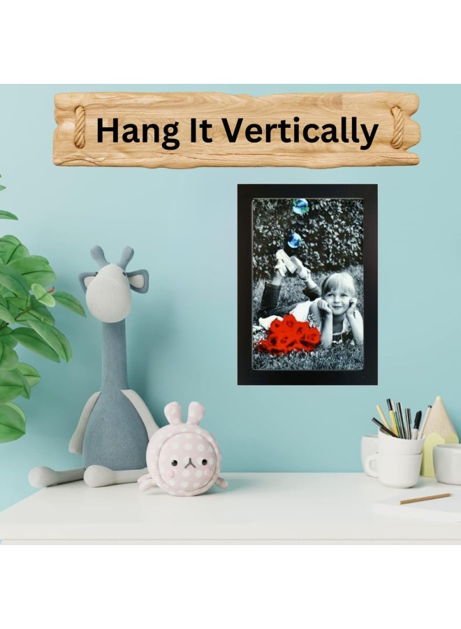 Tasse Verre 8x12 Picture Frames (2-Pack) - HIGH Definition Glass Front Cover - Displays 8" by 12" Picture Frame- Vertical or Horizontal and Comes Ready to Hang. 8x12 Frame Poster - Image 3