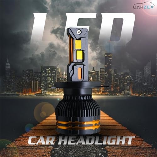Carzex® H4 LED Headlight Bulbs 300W (150 Watts x 2) – 20,000 Lumens Super Bright Conversion Kit for Cars, 6500K Cool White, High Power LED V96PRO SERIES | Set of 2 | 1 Year Warranty - Image 2