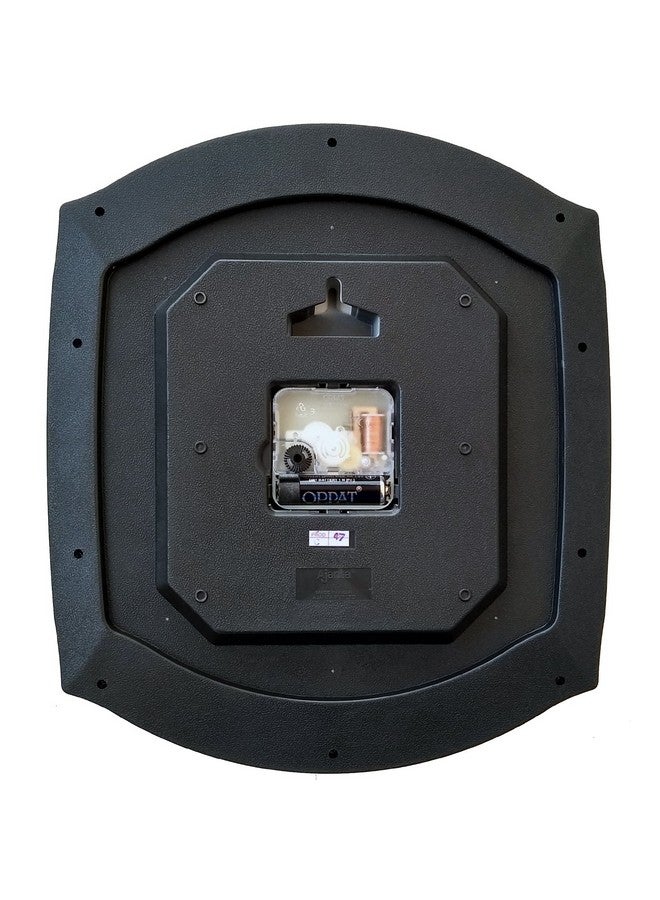Ajanta Plastic Square Wall Analog Clock (White, 30.8 Cm X 26.4 Cm X 40 Cm) - Image 3