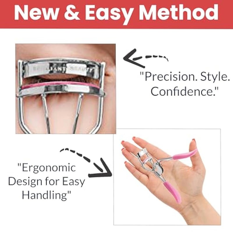 TEMPERIA (1pc) Eyelash Curler for Women - Professional Eye Lash Curler - Eye Makeup Tools Accessories - Creates Eye-Opening & Lifted Lashes (HE001) - Image 4