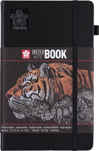 Sketchbook Hard Cover Sketch Drawing Book Black Sheets 140 gr 80 Sheets 13 x 21 cm - pzsku/Z02069866711F69589605Z/45/_/1725723489/6ae68d2d-7244-4731-80a4-cacc10850d2a