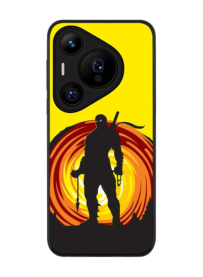 Stylizedd Rugged Black edge case for Huawei Pura 70 Pro / Huawei Pura 70 Pro Plus, Slim fit Soft Case Flexible Anti Drop TPU Gel Thin Cover - Ninja Typhoon - Image 1