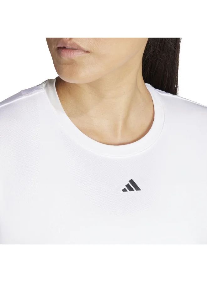 Adidas Adidas Wtr D4T T White T-Shirt (Short Sleeve) T-Shirts For Women