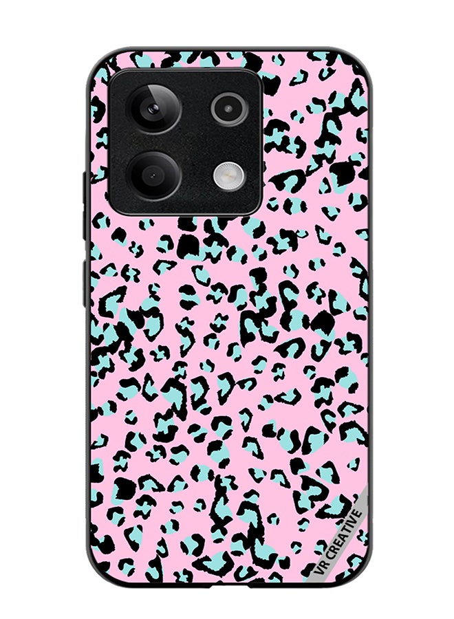 VR CREATIVE Protective Case Cover For Xiaomi Poco X6 Pink Leopard Print Design Animal Skin Pattern Vector Illustration Design Multicolour - Image 1