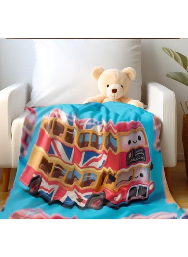 general Baby and children's cartoon flannel thin blanket (warm and comfortable, suitable for sleep, game use) 70cm*100cm - Image 3