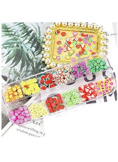 Sinen 1 Box Dried Flowers And 1 Box Fruit Slices For Nail Art 3D Dry Flowers Nail Stickers Colorful Natural Real Flower Nail Decals Fruit Fimo Slices Charms Nail Art Supplies Slime Accessories For  - Image 4