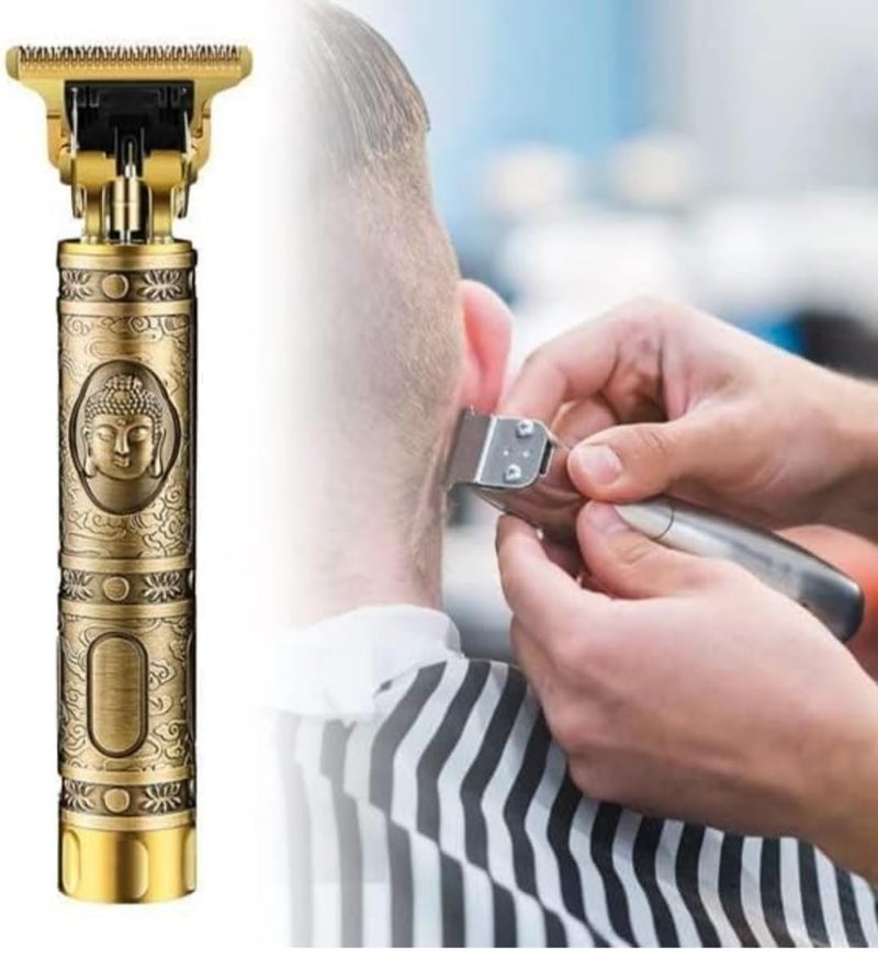 Divine Quest JN SUPPLIER Professional Hair Clipper Vintage Design 1500mAh Cordless Trimmer with Stainless Steel Blades Bronze - Image 2