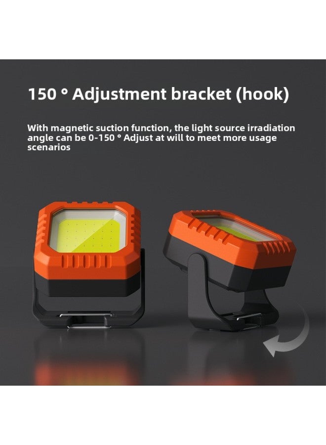 Loquat Multi-function Portable Lamp Digital Display Led Magnet Adsorption Usb Charging Work Light Hanging Camping Light-Color:G1 - Image 3
