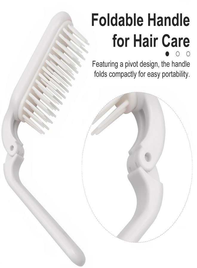 Kootinn 2-Pack Compact Folding Hair Combs in Black & White - Perfect for Travel and On-the-Go Styling - Image 4