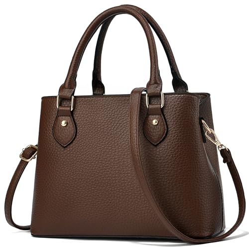 CHICAROUSAL Purses and Handbags for Women Leather Crossbody Bags Women's Tote Shoulder Bag (CC Coffee) - Image 1