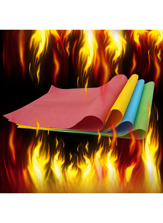 Spot 20*50cm Color Fire Paper Without Ashes Magic Special Fire Paper Trembles The Same-Color:Black Fire Paper 20*25cm  - Image 4