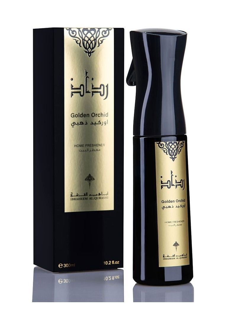 إبراهيم القرشي رذاذ اوركيد ذهبي  معطر جو 300 مل  - Image 1