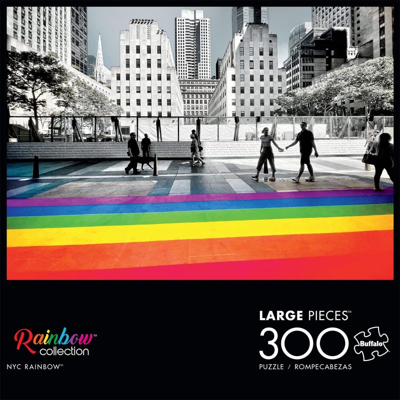 Buffalo Games - Mick Mick NYC - NYC Rainbow - 300 Piece Jigsaw Puzzle for Adults Challenging Puzzle Perfect for Game Nights - Finished Size is 21.25 x 15.00 - Image 2