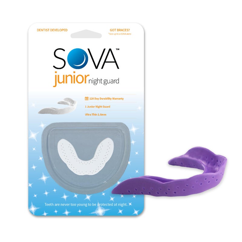 SOVA Junior Night Guard, Purple Punch - 1.6mm Thin - Custom-Molded Fit - Protects Against Nighttime Teeth Grinding & Clenching - FSA/HSA Eligible - Odor & Taste Free - Remoldable Up to 20 Times - Image 1