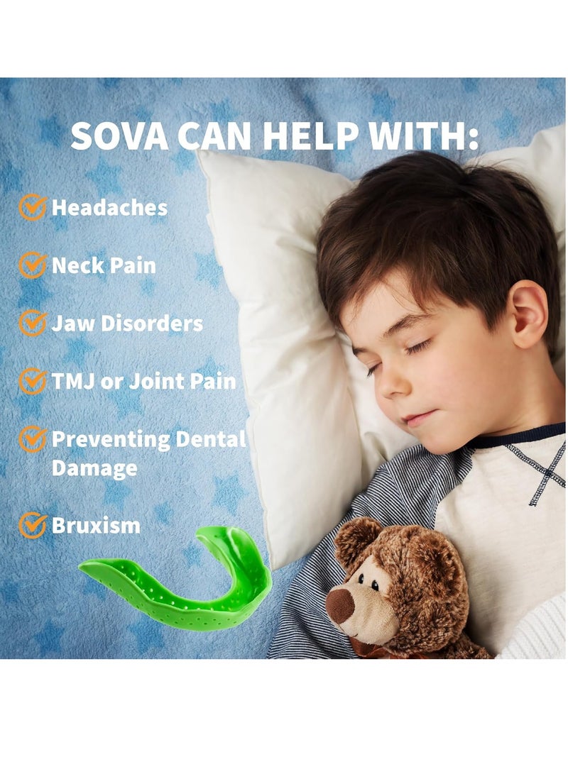 Sova SOVA Junior Night Guard, Purple Punch - 1.6mm Thin - Custom-Molded Fit - Protects Against Nighttime Teeth Grinding & Clenching - Odor & Taste Free - Remoldable Up to 20 Times - Non Toxic - Image 3