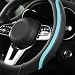 szttswamp Car Steering Wheel Cover Leather Steering Wheel Cover Blue Universal 14515 Inch Microfiber Leather AntiSlip Breathable Auto Steering Wheel Covers for Men Women BlackBlue - Image 3